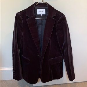 Dark Purple Velvet Blazer